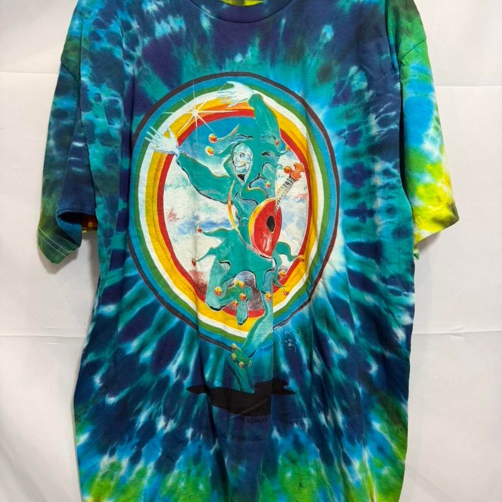 Vintage 1998 Stanley Mouse Tie-Dye Grateful Dead Band T Shirt Size XL